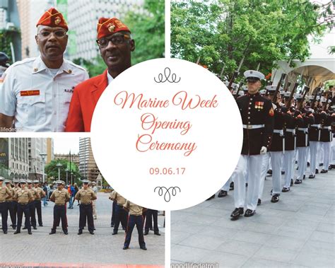 PHOTOGRAPHS: Marine Week Opening Ceremony in Downtown Detroit