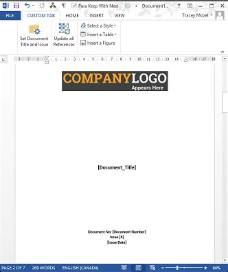 Portfolio Word Template