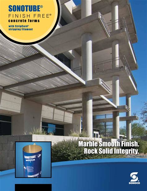 Sonotube® finish free® concrete forms product brochure by Ram Tool ...