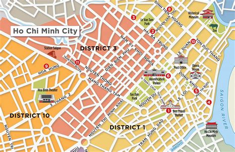 Ho chi minh map district 1 - Map of district 1 saigon (Vietnam)