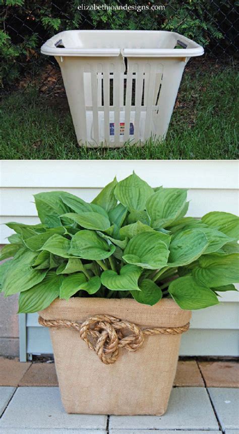 Laundry Basket Planter - ELIZABETH JOAN DESIGNS | Upcycle garden ...