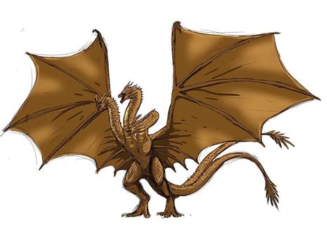 King Ghidorah Drawing | Free download on ClipArtMag