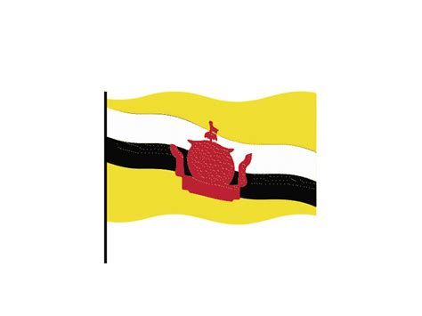 Brunei flag Lottie JSON animation by lottiefilestore on Dribbble