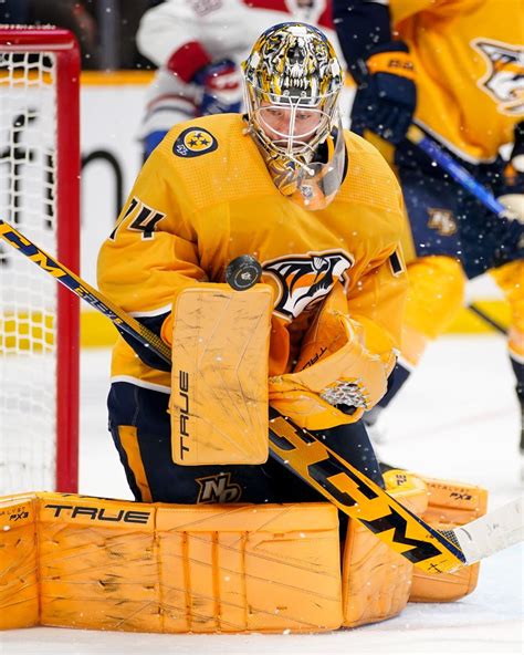 Nashville Predators goalie Juuse Saros sets saves record, selected for ...