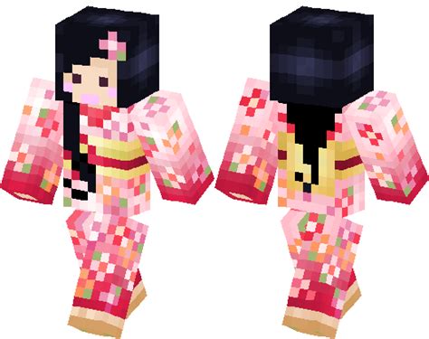 kimono GIRL JAPANESE | Minecraft Skin | Minecraft Hub