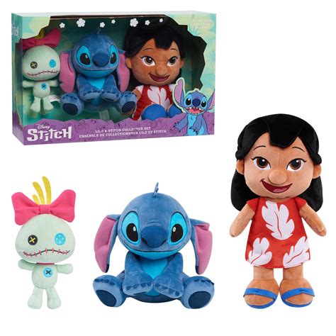 Buy STITCH Disney’s Lilo Plush Stuffed Animal 3-piece Set, Alien, Officially Licensed Kids Toys ...