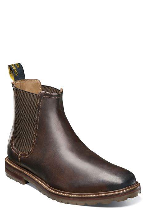 Florsheim Leather Estabrook Mid Chelsea Boot in Brown for Men - Lyst