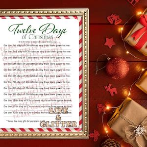 12 Days of Christmas Trivia Printable Download With Answers, Games for Adults, Games for Kids ...