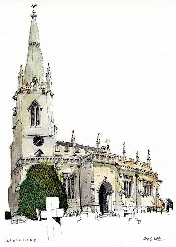 Croscombe, Somerset | Watercolor architecture, Architecture sketch, Urban sketching