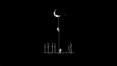 black and white moon in water wallpaper - Yahoo Image Search Results | Black wallpaper, Simple ...