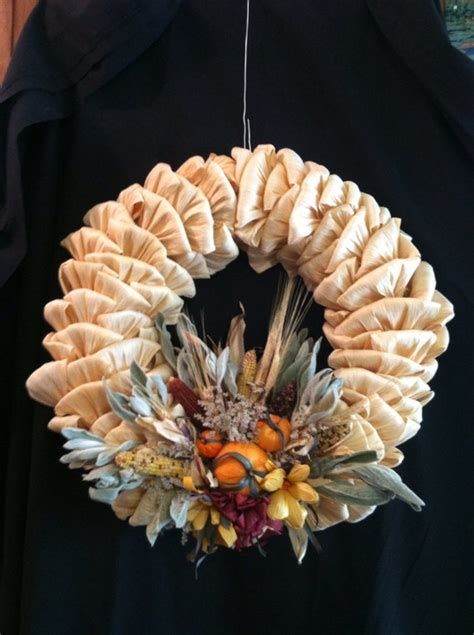 Autumn Corn Husk Wreath