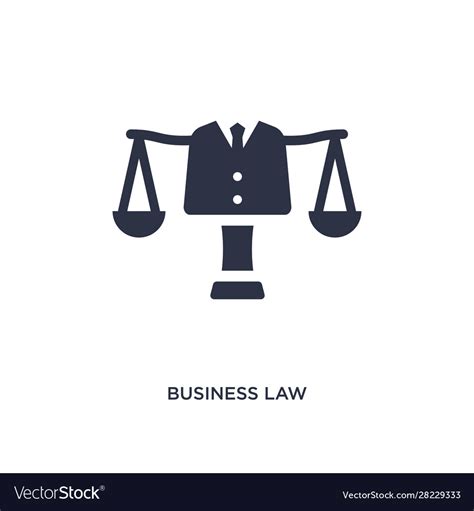 Business law icon on white background simple Vector Image