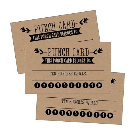 Paper & Party Supplies Paper Youngever Punch Cards 200 Pack Students ...