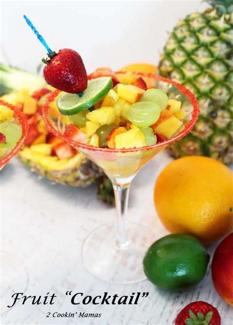 A Fruit Cocktail Dessert for Adults Only - 2 Cookin' Mamas