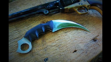 Making A KARAMBIT With Common Power Tools - YouTube