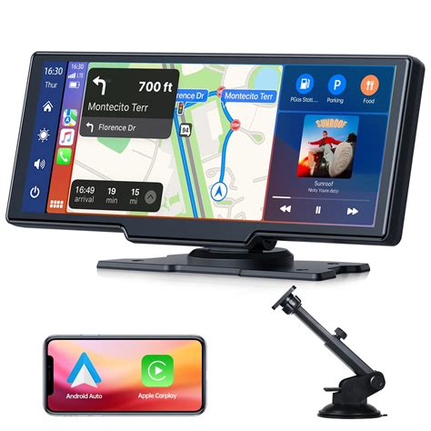 Lamtto 9.26" Touchscreen Car Stereo Support Backup Camera Wireless Apple Carplay Android Auto ...