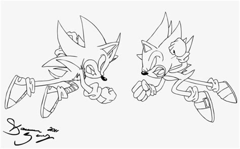 Download Transparent Cm - Super Sonic Vs Super Shadow Coloring Pages - PNGkit