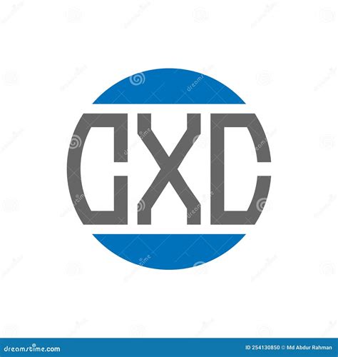 CXC Letter Logo Design on White Background. CXC Creative Initials Circle Logo Concept Stock ...