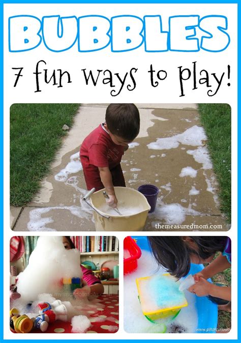 7 fun activities for toddlers using BUBBLES! - The Measured Mom