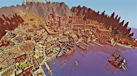 epic medieval city with redstone surprises - ville médiévale ...