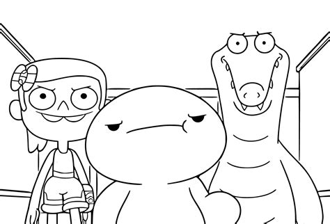 Characters from Oddballs coloring page - Download, Print or Color Online for Free