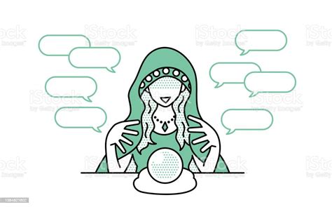 Barnum Effect Illustration Of A Fortune Teller Stock Illustration - Download Image Now - Fortune ...