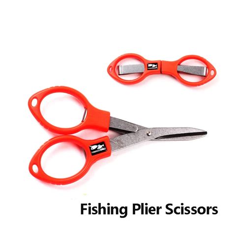 10pcs/Lot Foldable Outdoor Fishing scissors 5.5cm*10cm Stainless Steel ...