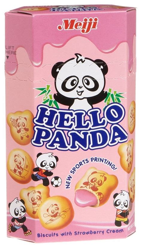 Hello Panda Strawberry Biscuit | Hello panda, Cream biscuits, Hello ...