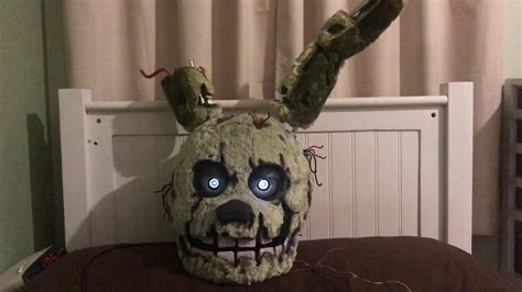 Springtrap Mask Complete!!! - YouTube