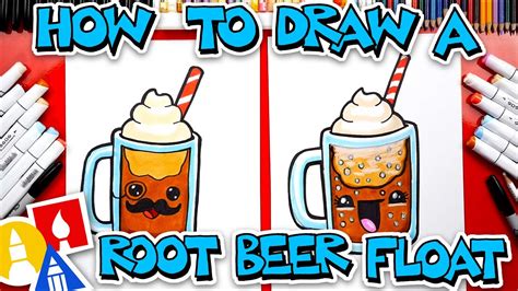 How To Draw Funny Root Beer Float - YouTube