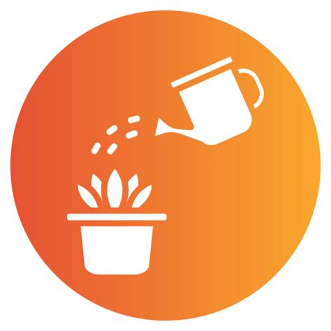 Watering plant Generic gradient fill icon