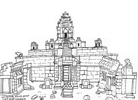 Angkor Wat Pages Coloring Pages