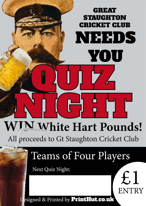 Pub Quiz Night Poster