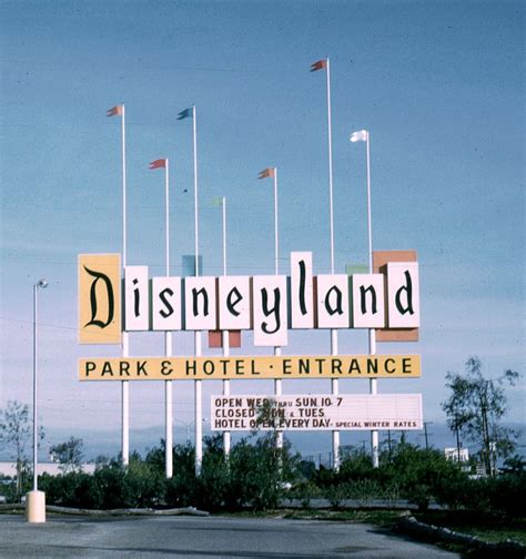 1960's Disneyland entrance sign - Anaheim, CA