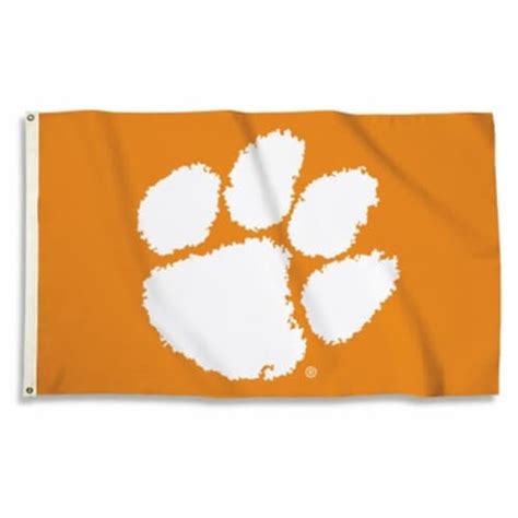 Clemson Tigers Flag 3x5 Paw Design BSI, 1 - Kroger