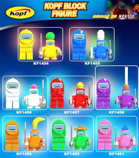 Kopf KF6130: Lego-compatible Among Us Minifigures Preview