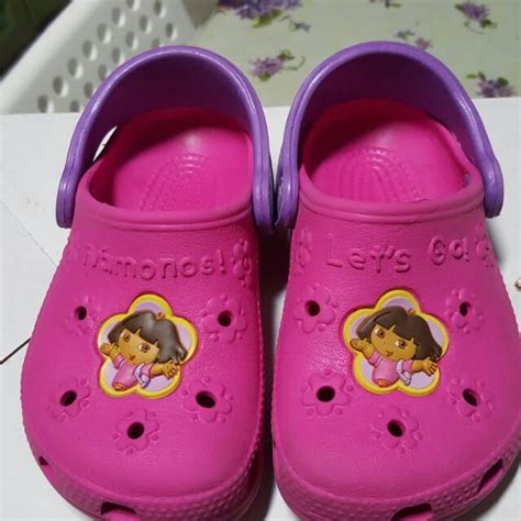 Reserved : Pink Dora The Explorer Crocs, Hobbies & Toys, Books & Magazines, Children's Books on ...