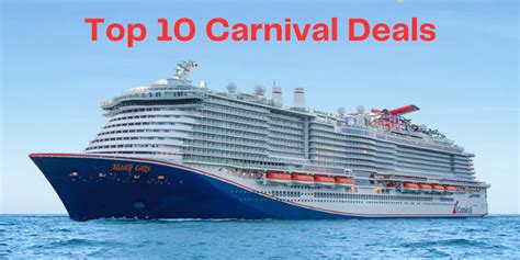 Top 10 Carnival Cruise Line Deals