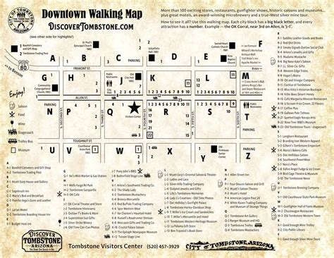 MAP of TOMBSTONE ⋆ Discover Tombstone Arizona