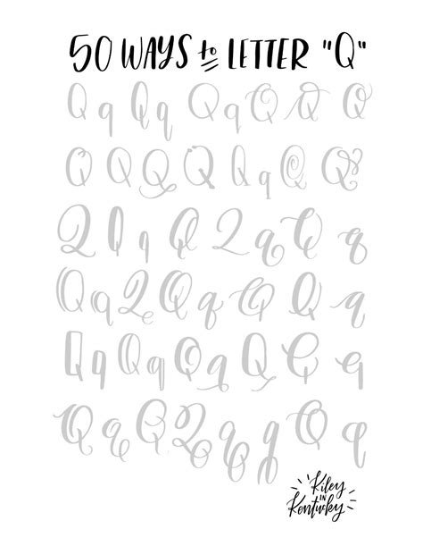 50 ways to letter - Q | Lettering, Hand lettering fonts, Lettering fonts