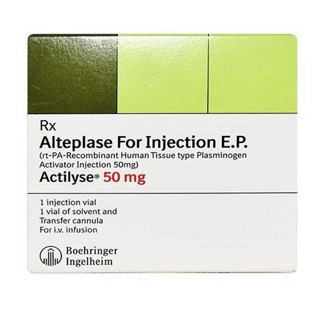 Alteplase Injection - Activase Latest Price, Manufacturers & Suppliers