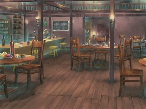 Anime Landscape: Restaurant (Anime Background) | Anime background, Restaurant, Anime places