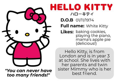 an image of hello kitty with the caption'you can never have too many friends