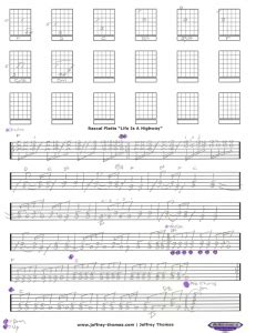 Rascal Flatts Life Is A Highway Free Guitar Tab by Jeffrey Thomas