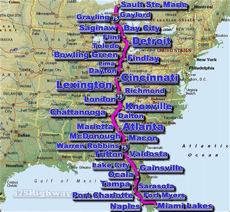 I-75 Interstate 75 Road Maps, Traffic, News | Florida travel guide ...