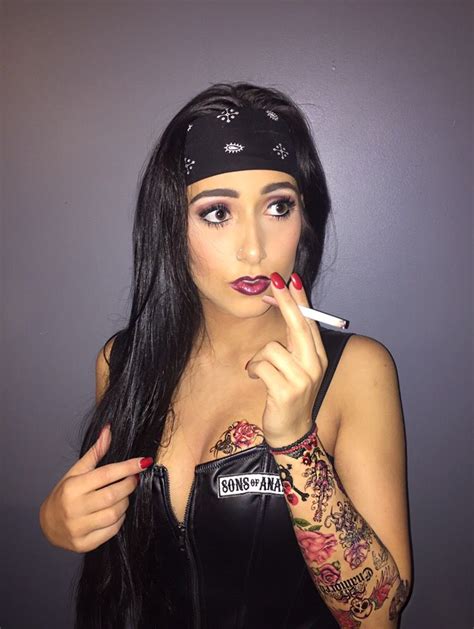 Biker gang Halloween makeup #halloween #costume #biker #bikerchick # ...