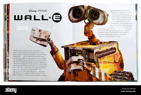 Pixar character Wall-E in a Pixar Character Guide Stock Photo - Alamy