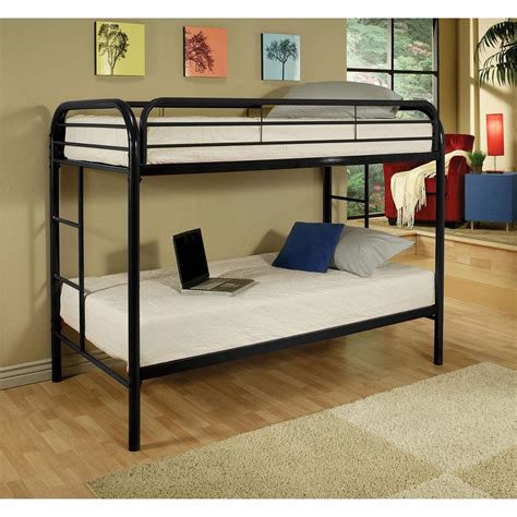 Acme Furniture Thomas Twin Over Twin Metal Bunk Bed-02188BK - The Home Depot