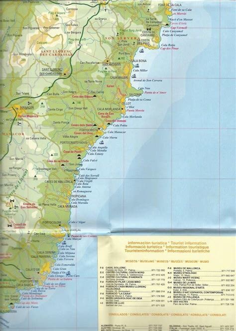 MALLORCA MAP – POLLENÇA, PORT DE POLLENÇA, ALCUDIA, PORT D’ALCUDIA AND ...