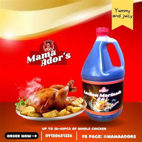 Mama Adors Lechon Marinade Classic flavor for Chicken and pork Liempo ...